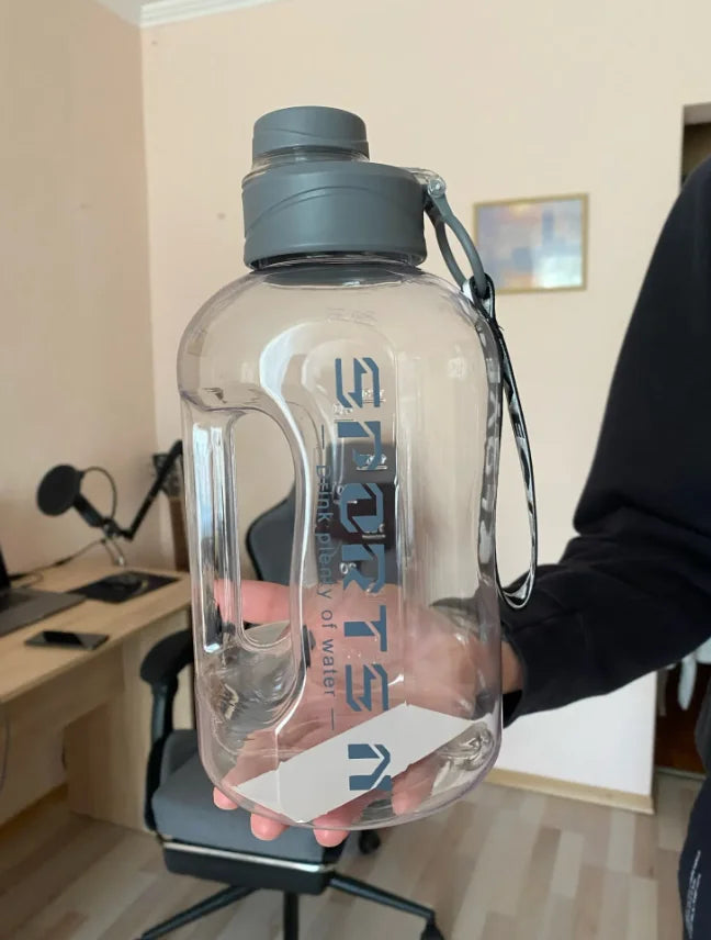 Large Capacity 2.7 Liter Water Bottle Sports Gym Water Kettle Camping Travel BPA Drinking Bottles  Portable Plastic Space Cup
