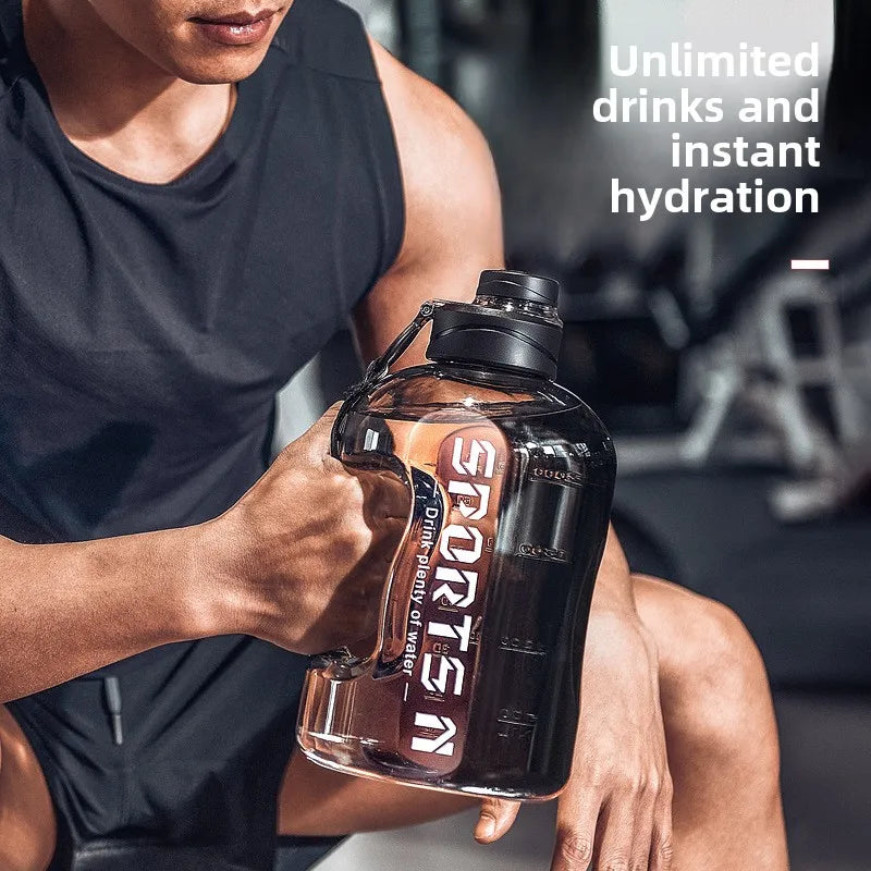 Large Capacity 2.7 Liter Water Bottle Sports Gym Water Kettle Camping Travel BPA Drinking Bottles  Portable Plastic Space Cup