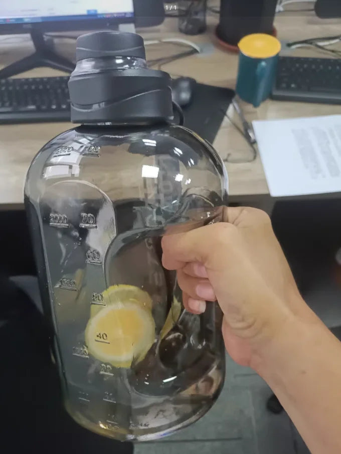 Large Capacity 2.7 Liter Water Bottle Sports Gym Water Kettle Camping Travel BPA Drinking Bottles  Portable Plastic Space Cup